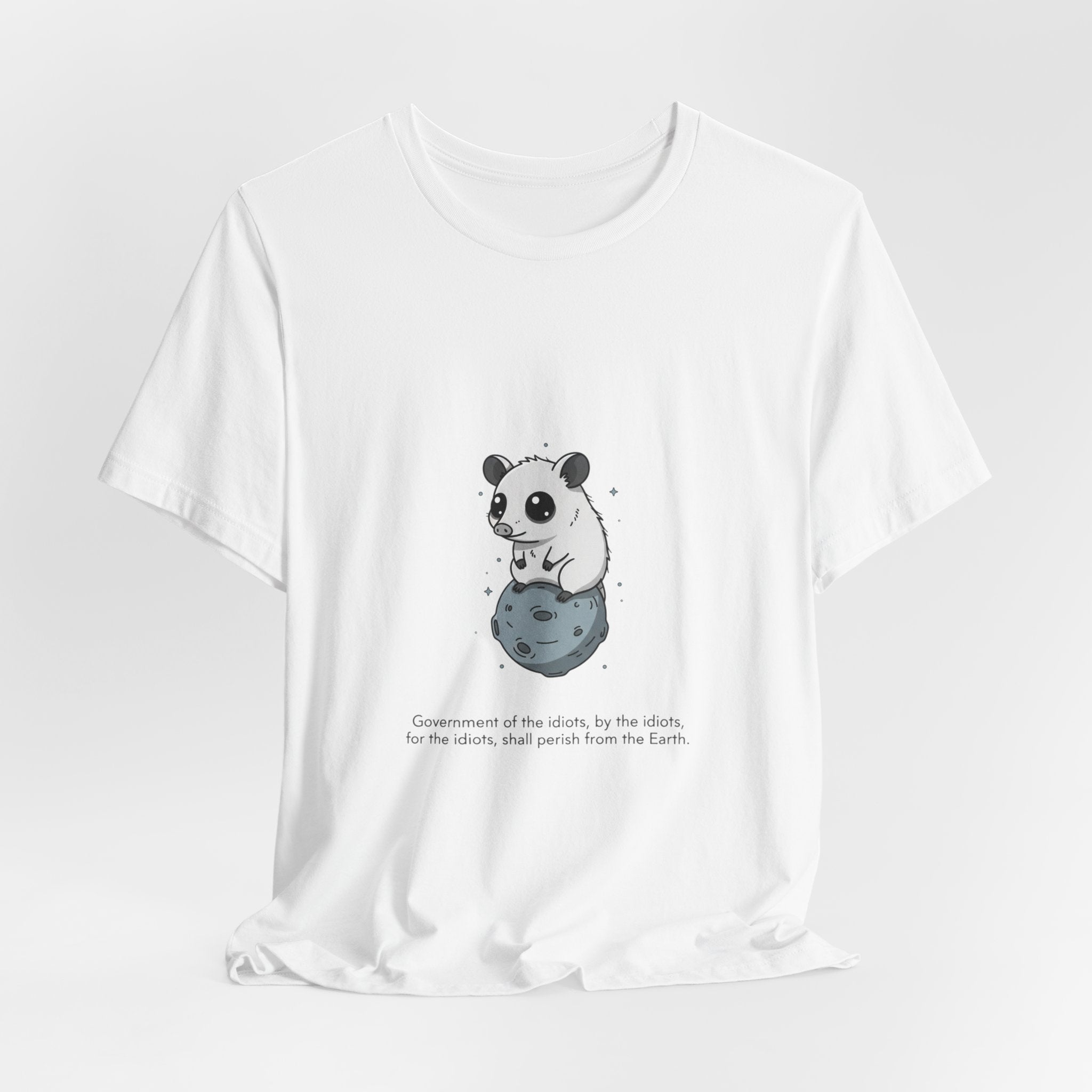 Panda on Rock Tee | existential animal, burnout meme
