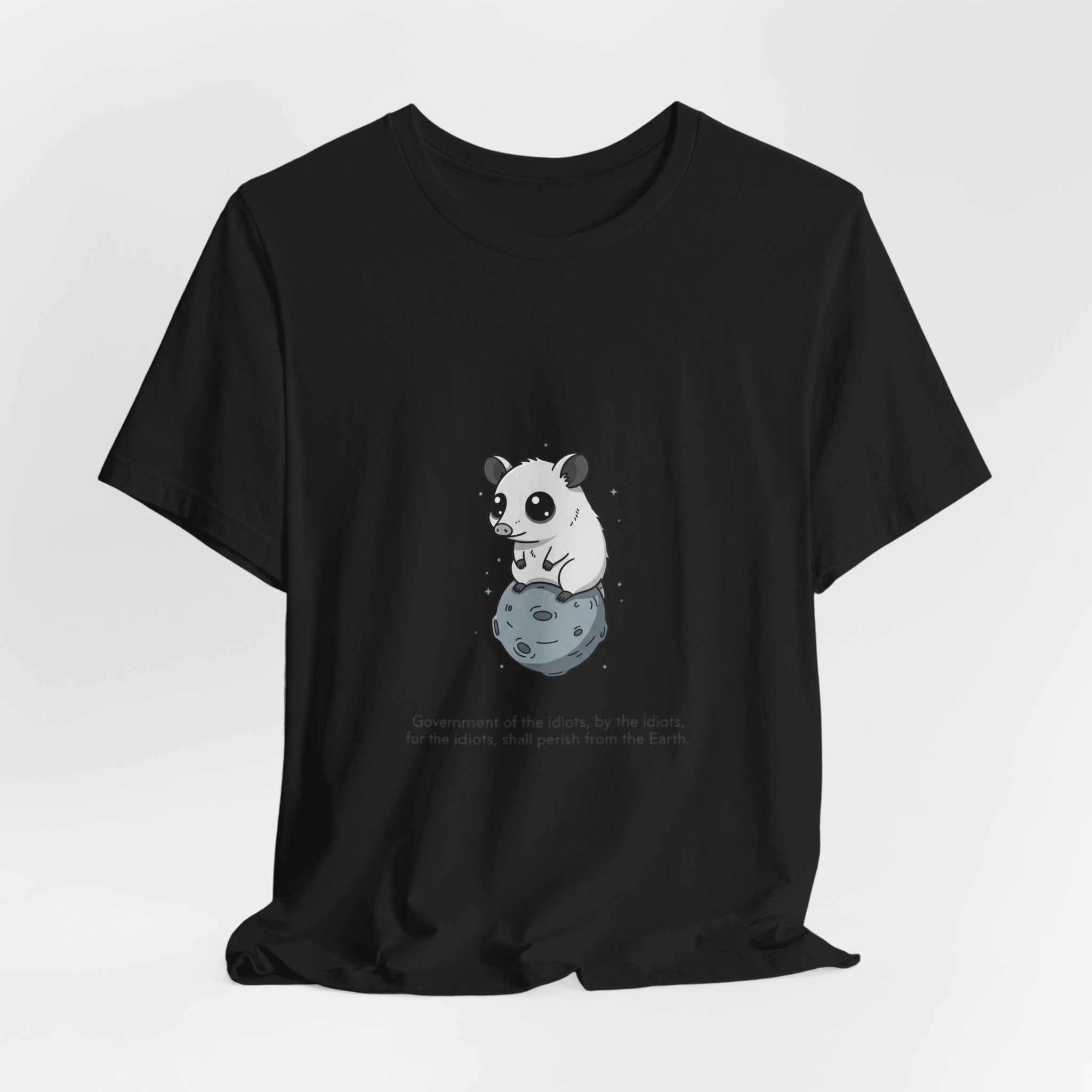 Panda on Rock Tee | existential animal, burnout meme