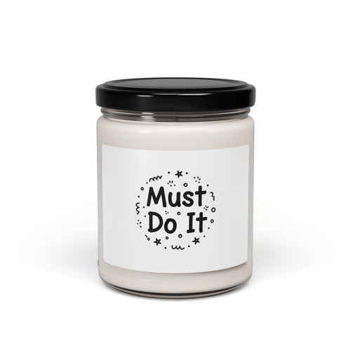 Must Do It Candle | Handwritten Marker Aesthetic, Doodle Scribble Soy