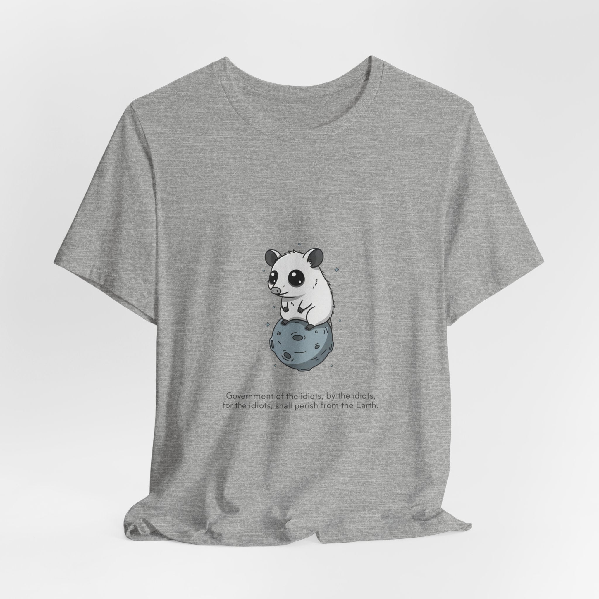 Panda on Rock Tee | existential animal, burnout meme