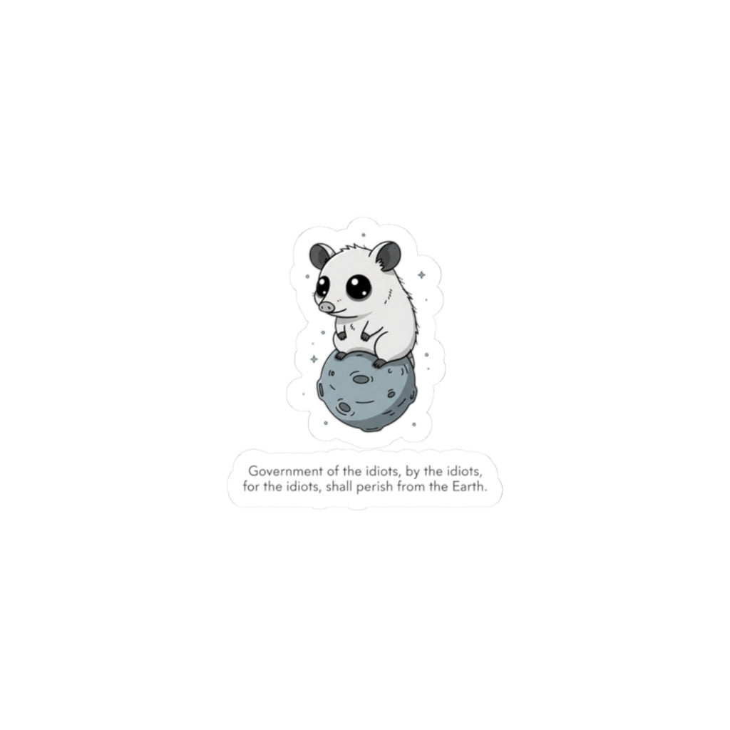 Existential Animal Meme Kiss-Cut Stickers | nihilist cute, burnout meme