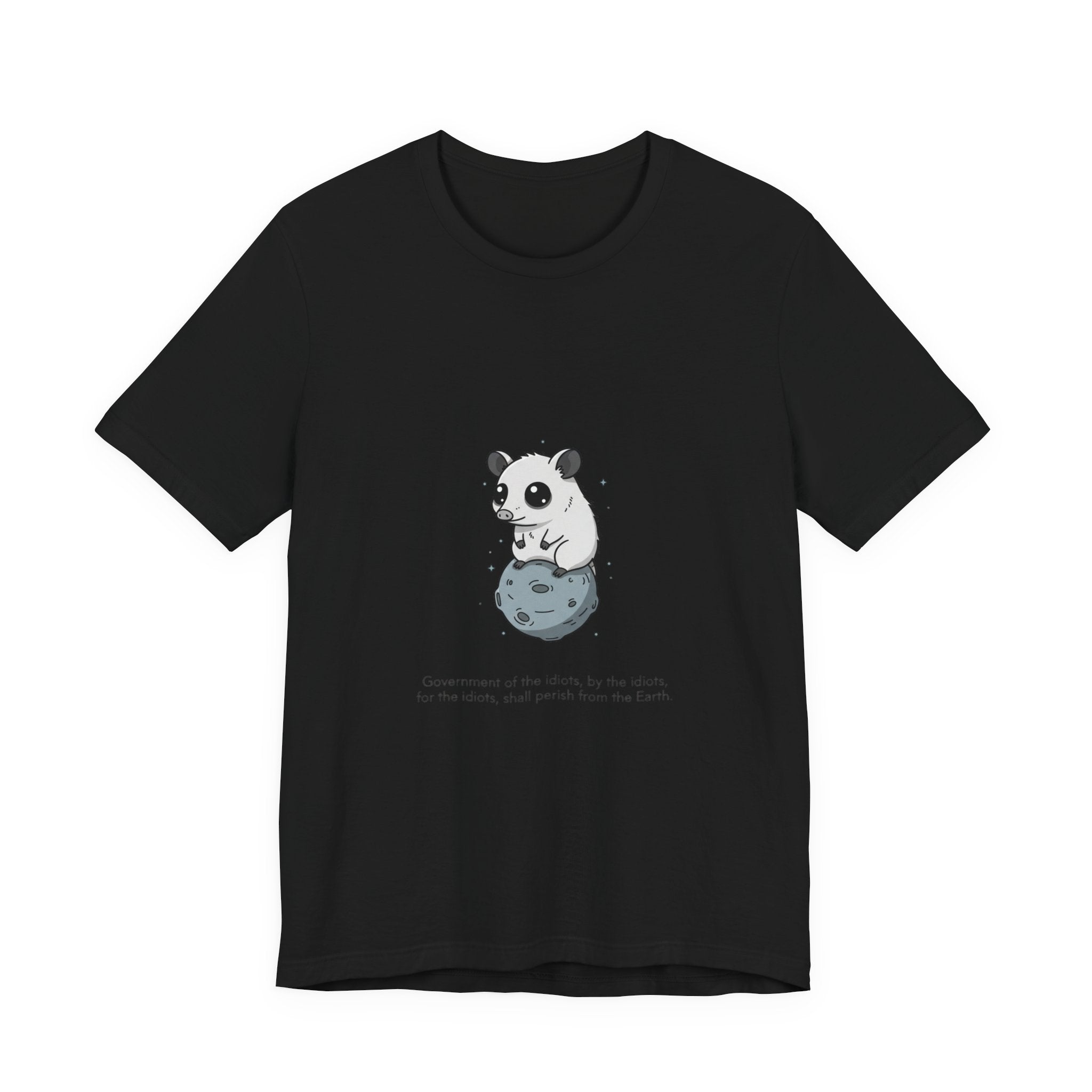 Panda on Rock Tee | existential animal, burnout meme