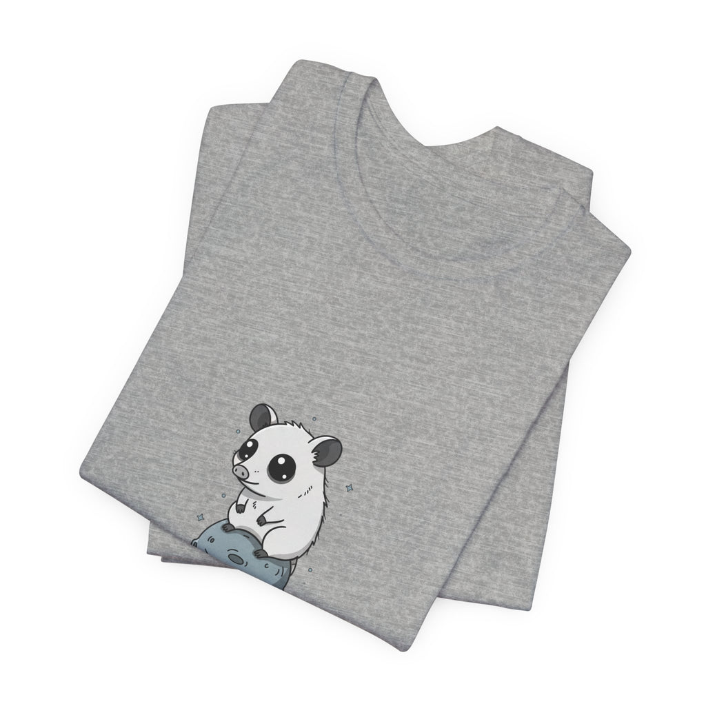 Panda on Rock Tee | existential animal, burnout meme