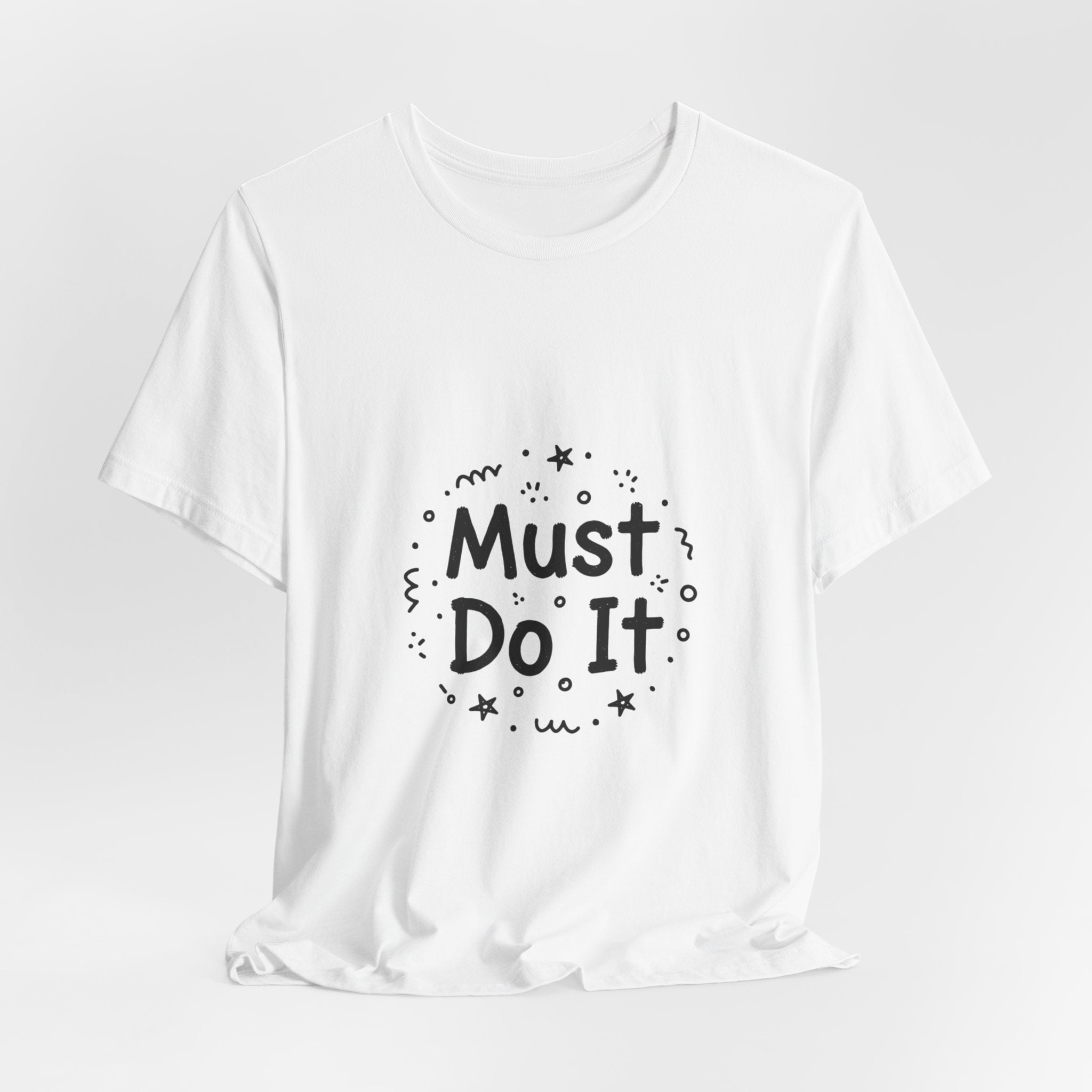 Must Do It marker doodle Tee | handwritten font art, scribble design