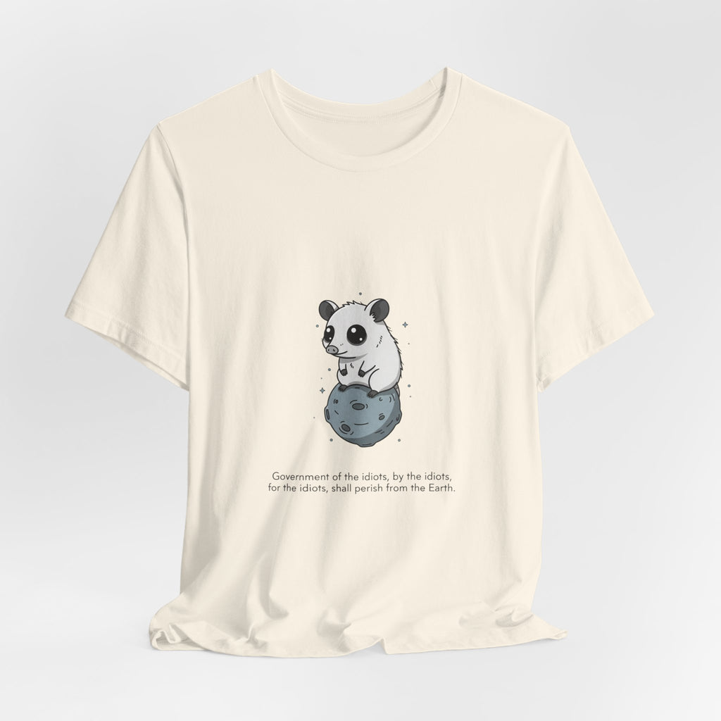Panda on Rock Tee | existential animal, burnout meme