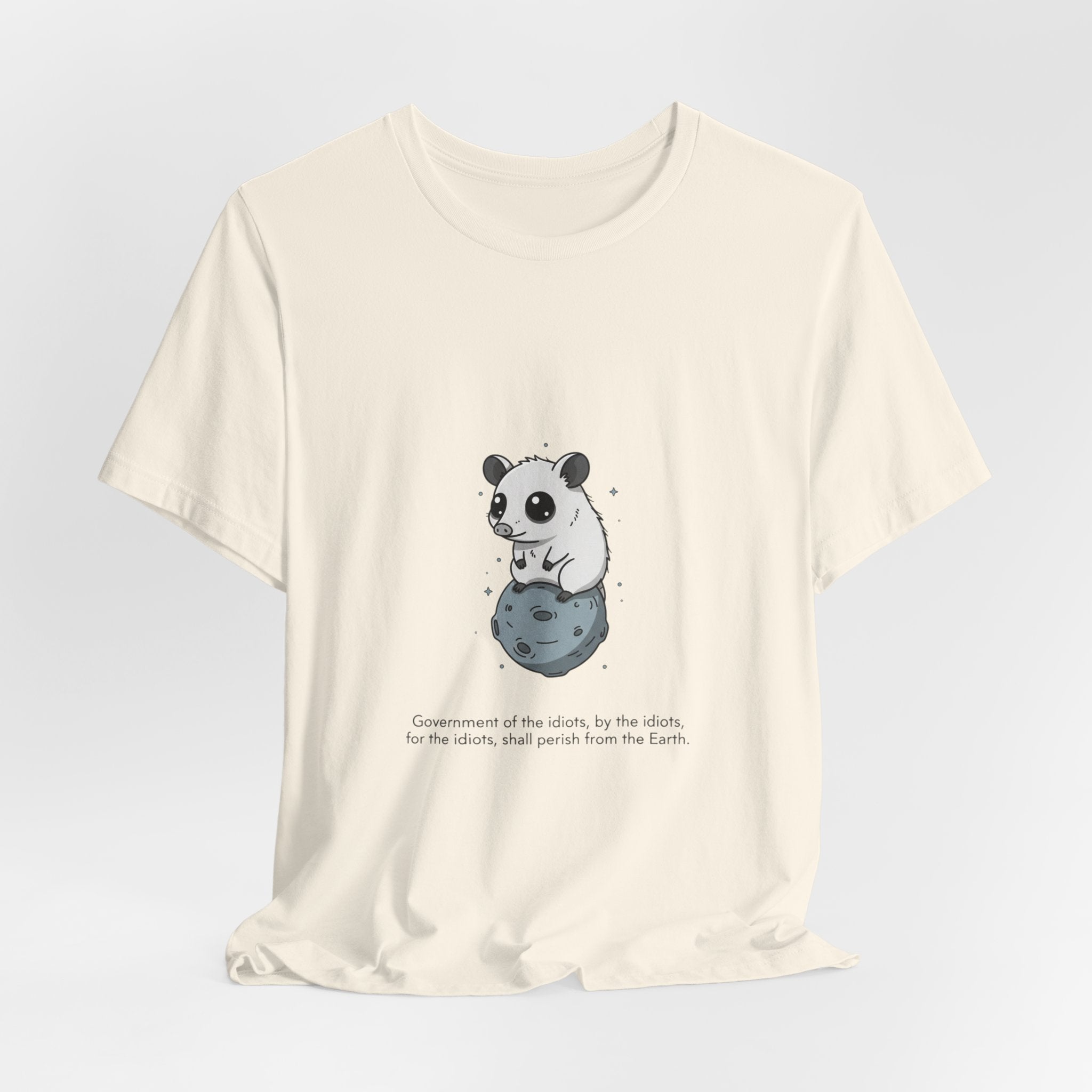 Panda on Rock Tee | existential animal, burnout meme