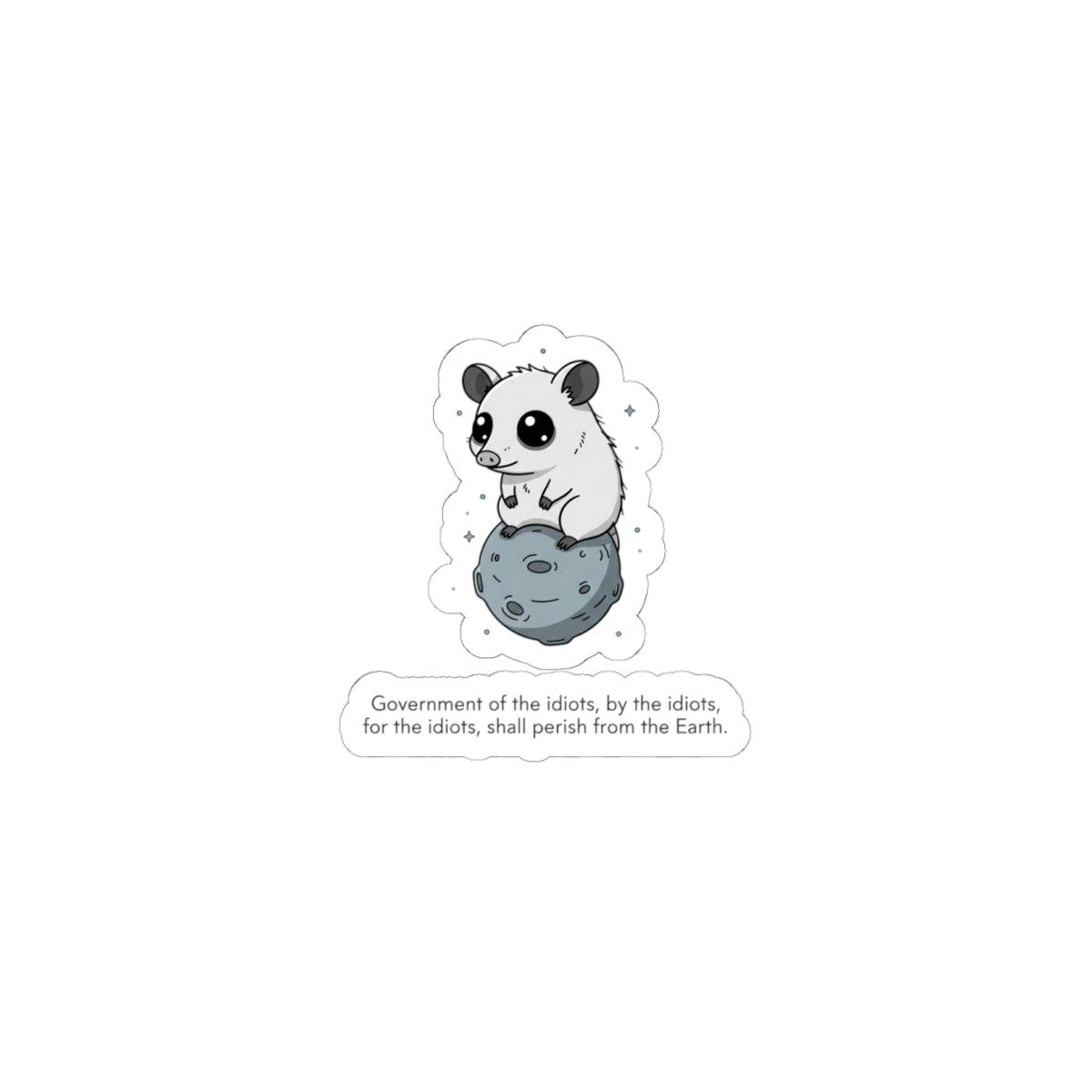 Existential Animal Meme Kiss-Cut Stickers | nihilist cute, burnout meme