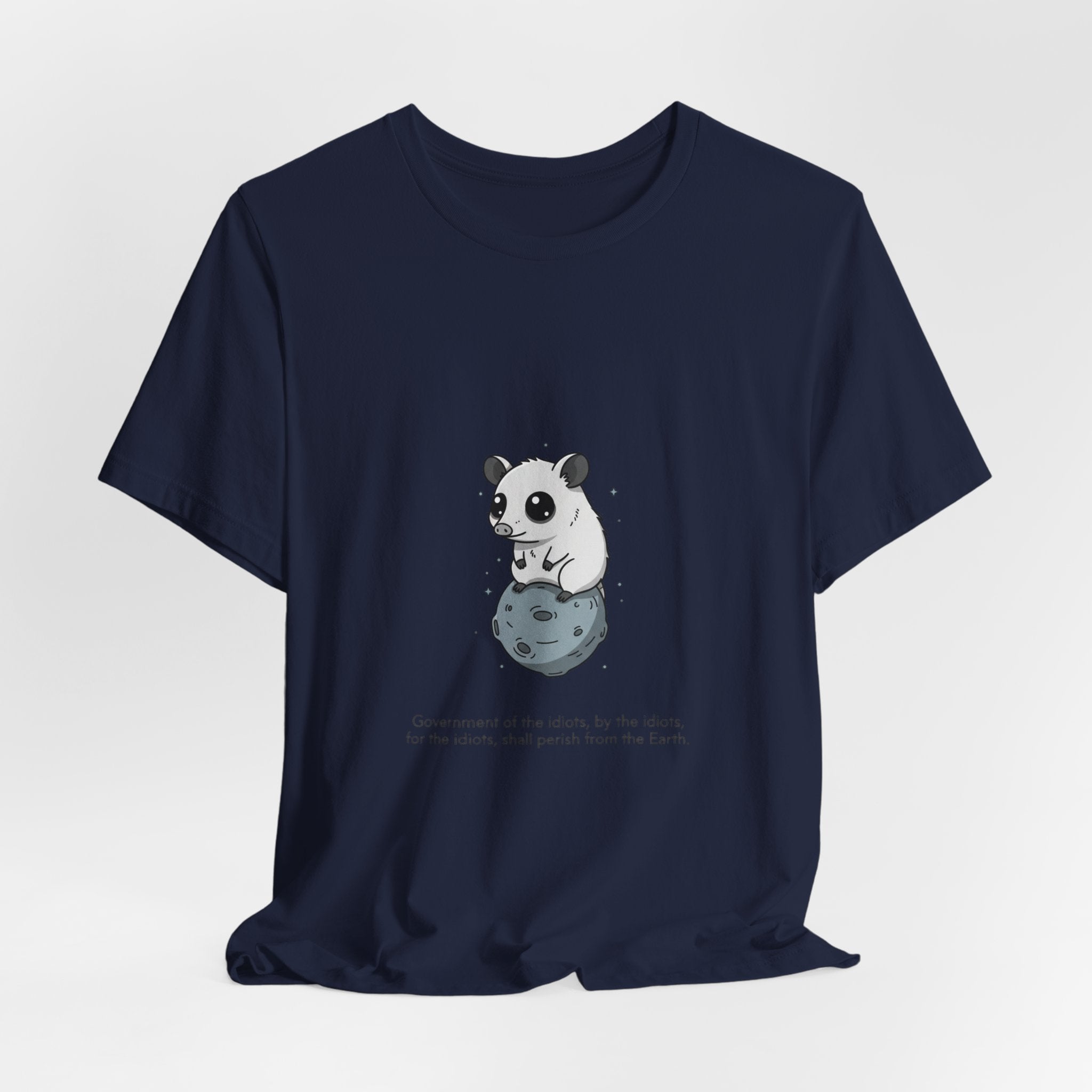 Panda on Rock Tee | existential animal, burnout meme