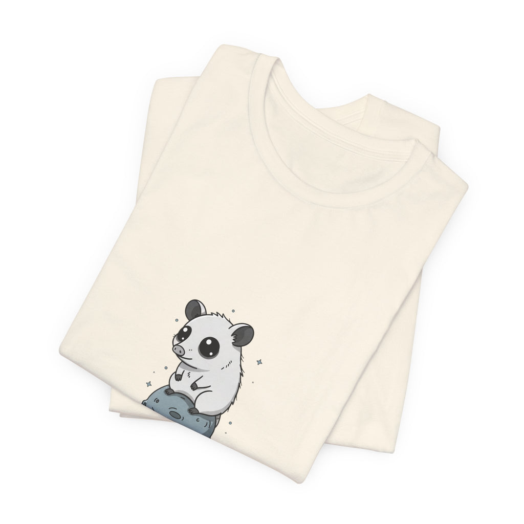 Panda on Rock Tee | existential animal, burnout meme
